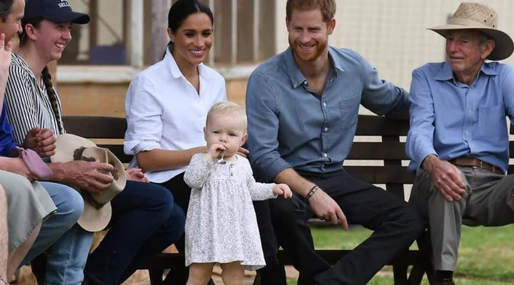 oddler Ruby Carroll stole the show during Harry and Meghan's visit to a Dubbo farm.