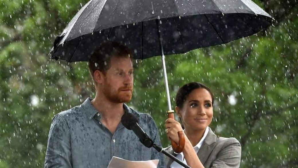 Prince Harry and Meghan brought the rain to drought-stricken Dubbo in NSW.