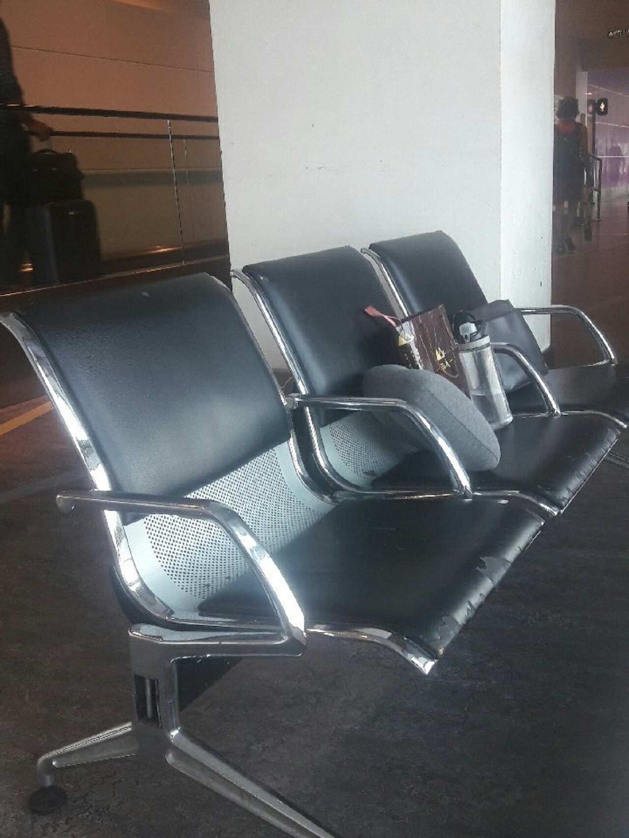 Assan's sleeping arrangements in KL. 