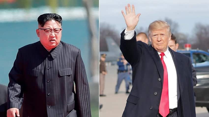 Trump and Kim arrive for historic US-North Korea summit.