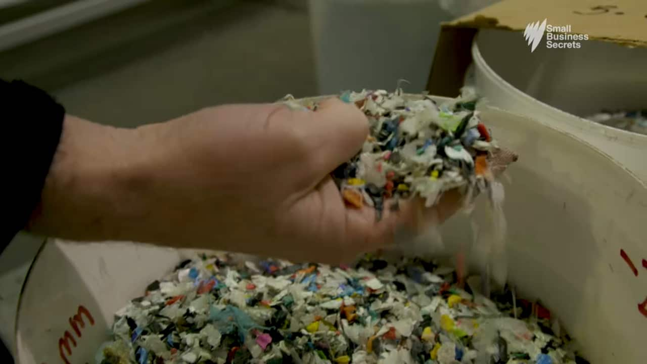 End of life plastic is shredded before being fed into the hoppers, melted and converted in the reactors.