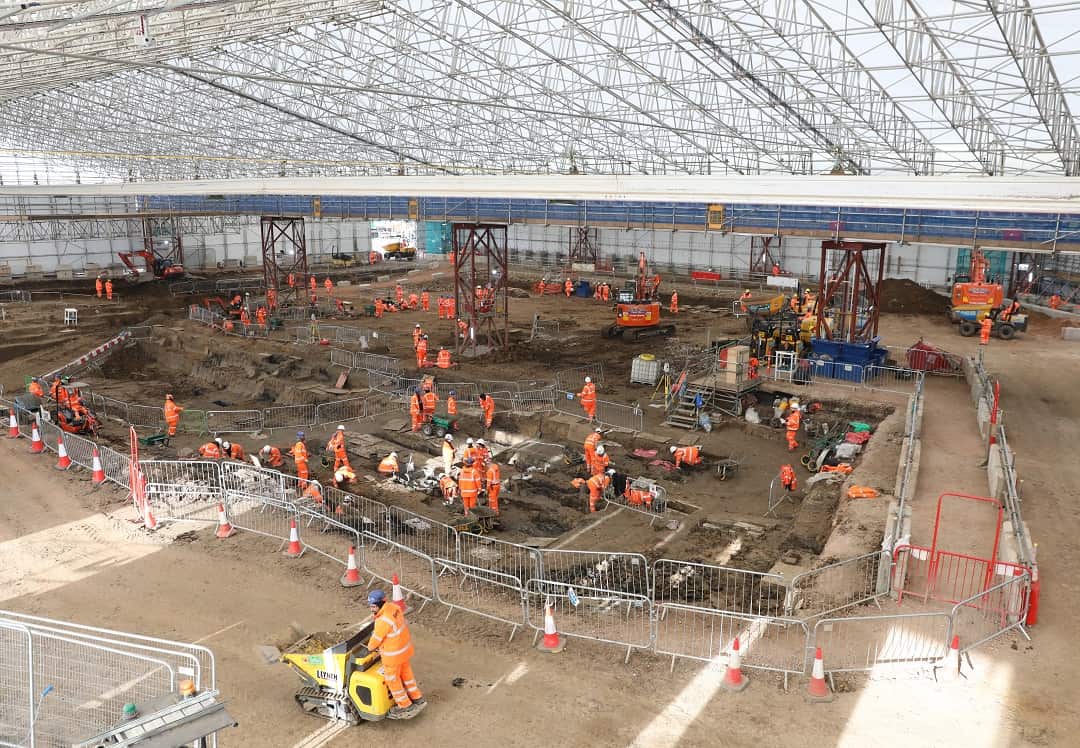 The archaeological excavation and research works at St James’s Gardens, Euston, London.
