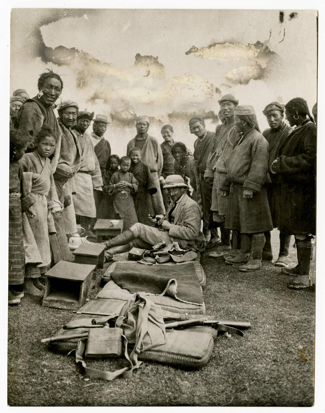The 1921 expedition was led by Col. Charles Howard-Bury, pictured here seated.