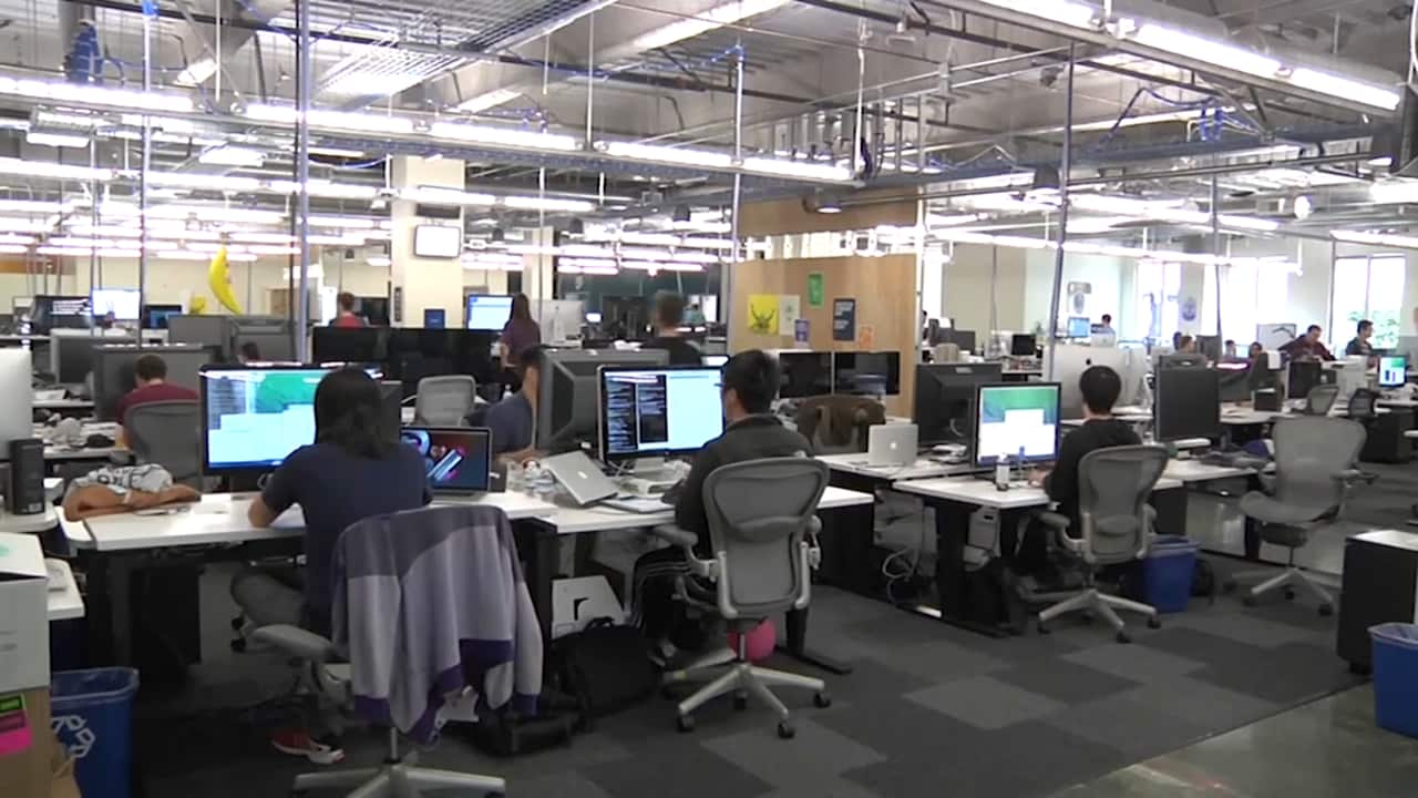 Facebook HQ in Menlo Park, California. 