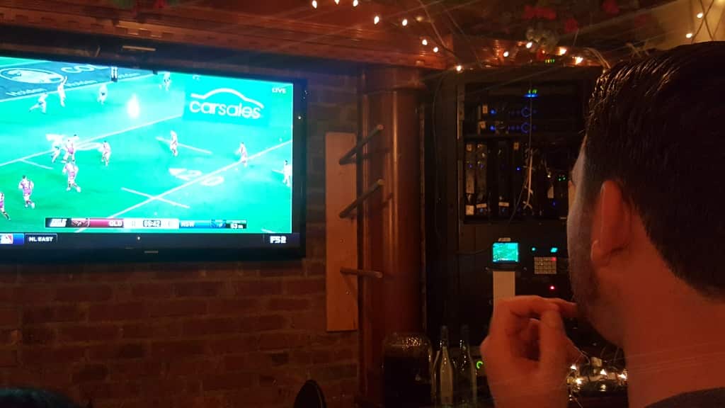 American fans take in Australian sports