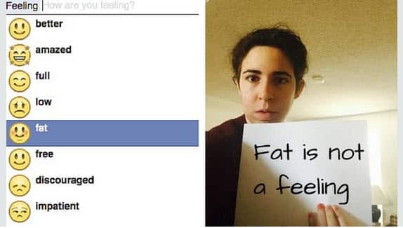 'Fat is not a feeling' online petition