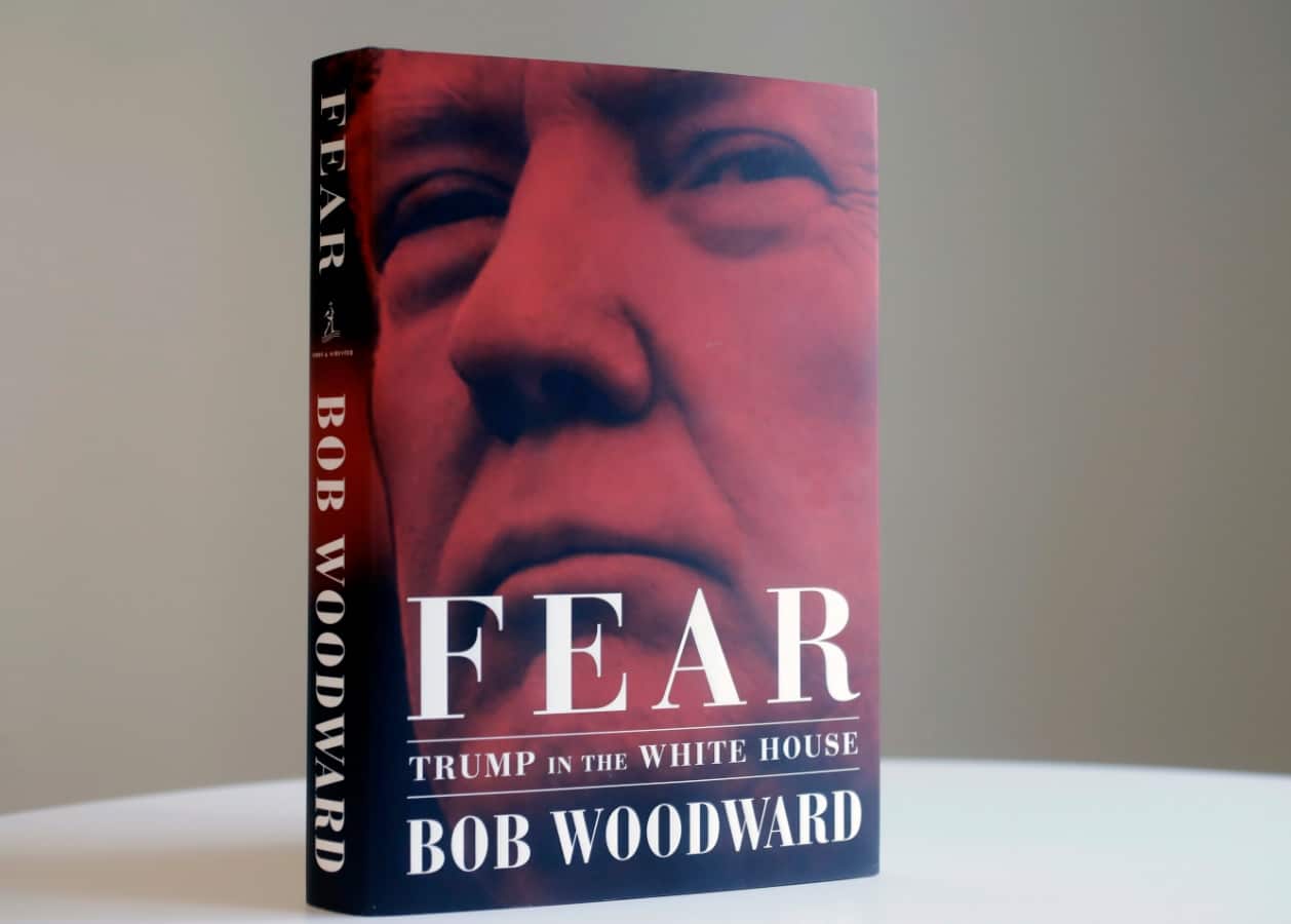 A copy of Bob Woodward's "Fear" is photographed Wednesday, Sept. 5, 2018, in New York.