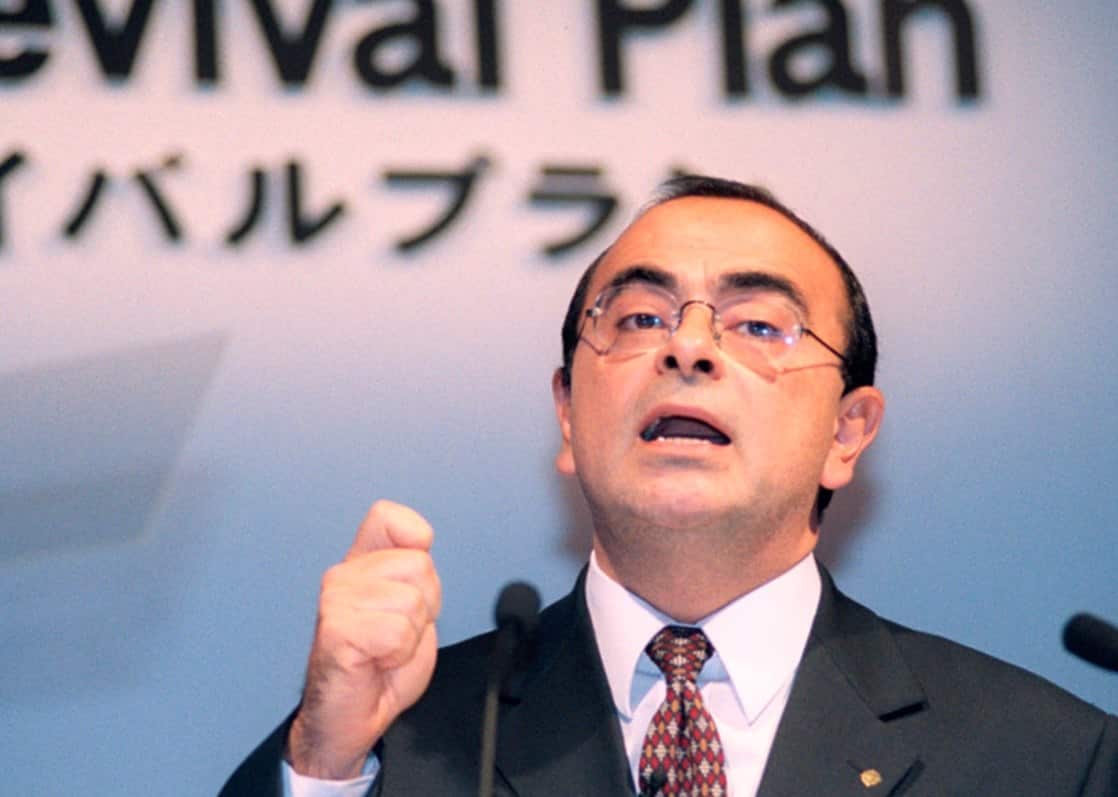 Nissan Motor Co. President Carlos Ghosn meets the press at Beijing International Automotive Exhibition on April 25, 2016.