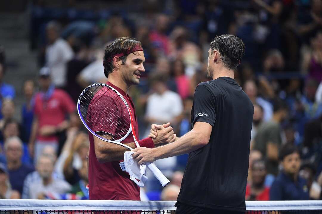 John Millman (AUS) plays his fourth round match at the 2018 US Open at Billie Jean National Tennis Center in New York City, NY, USA on September 3, 2018. John Millman defeated Federer 3-6, 7-5, 7-6 (7), 7-6 (3). Photo by Corinne Dubreuil/ABACAPRESS.COM.