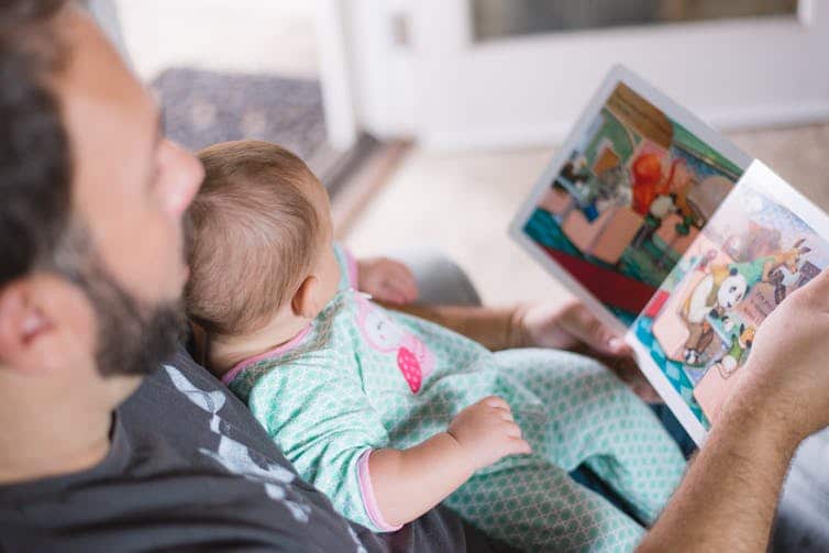 Dad reading
