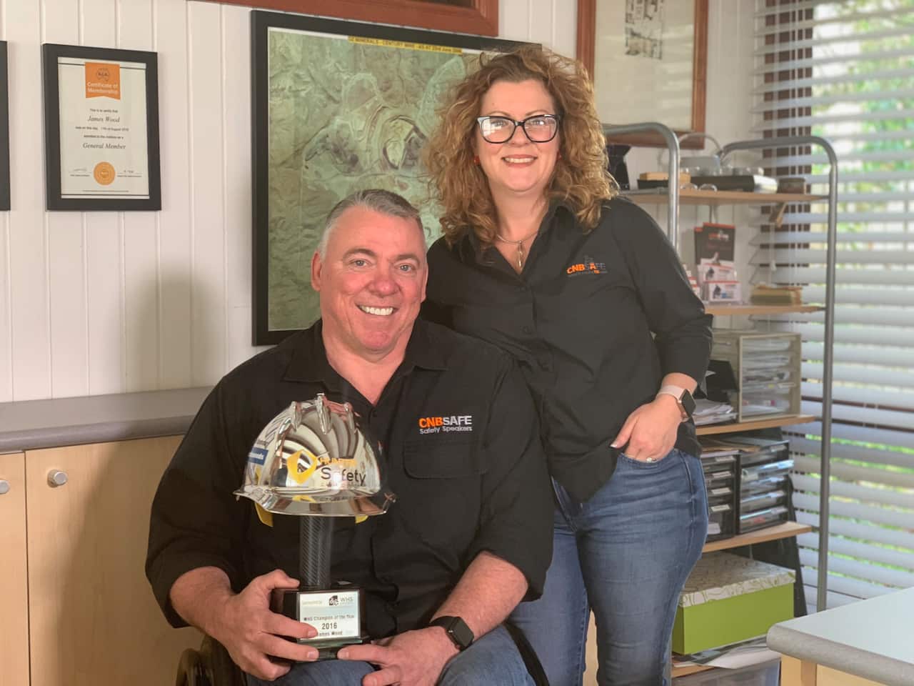 James Wood and his wife Vanessa run their business from home.