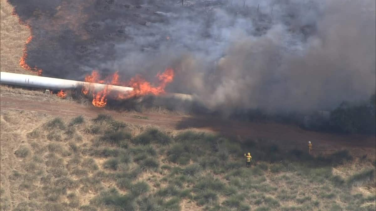 Parts of the Western Australian capital are being engulfed in smoke as bushfires rage near homes.