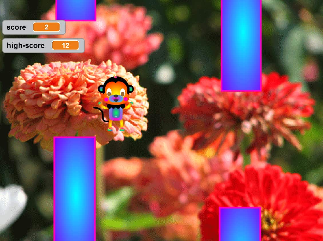 Flappy Monkey, Scratch