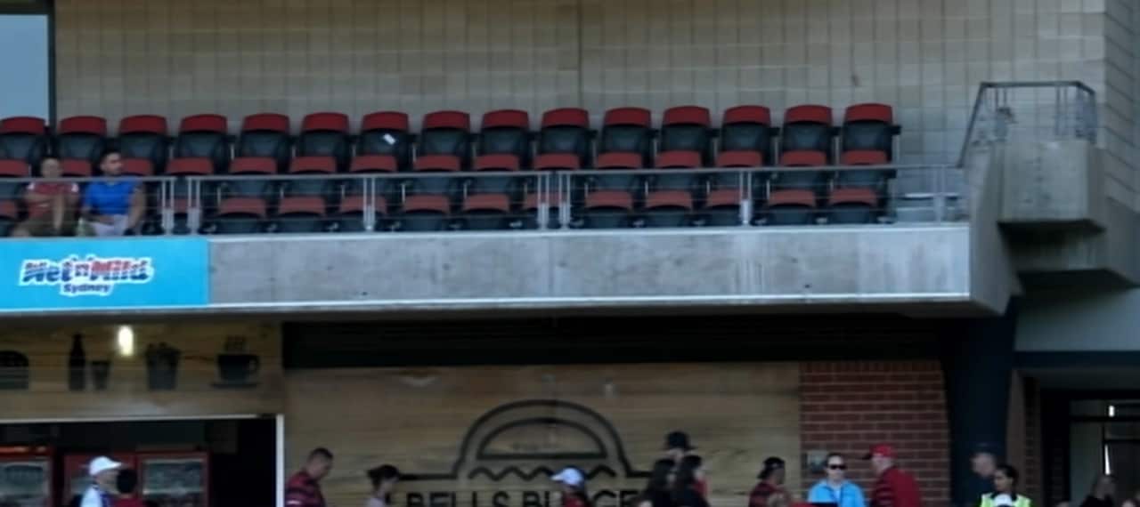 Empty sponsor board, 