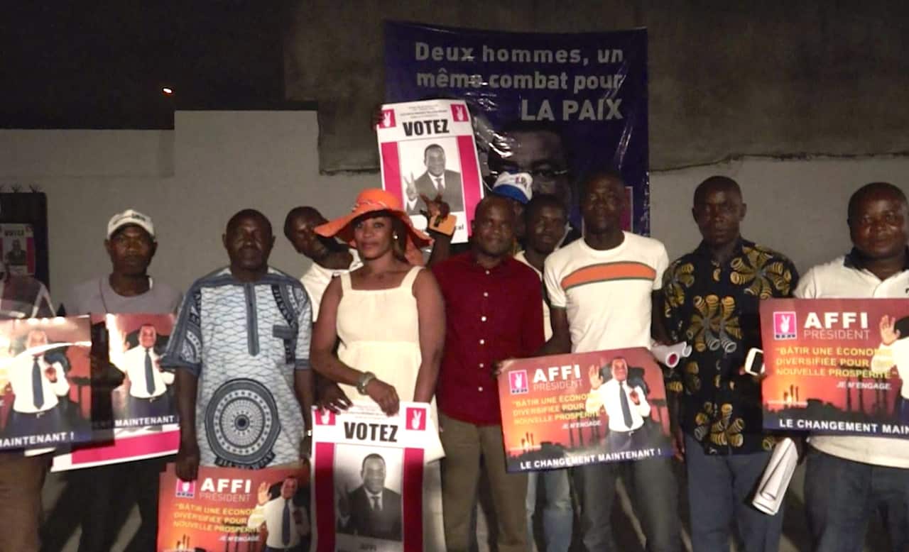 Supporters of former Ivory Coast President Laurent Gbagbo meet in Abidjan