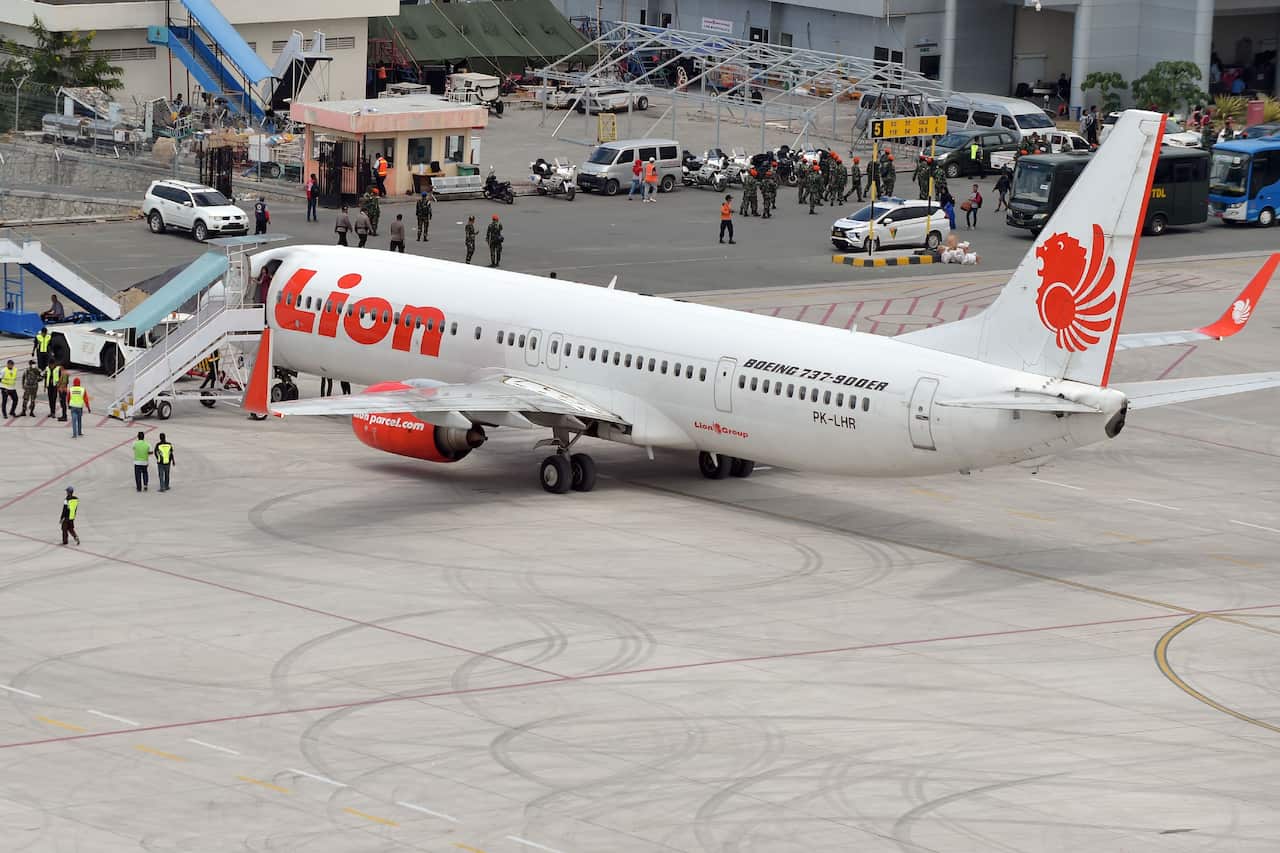 A Lion Air commercial plane photographed on October 7, 2018.