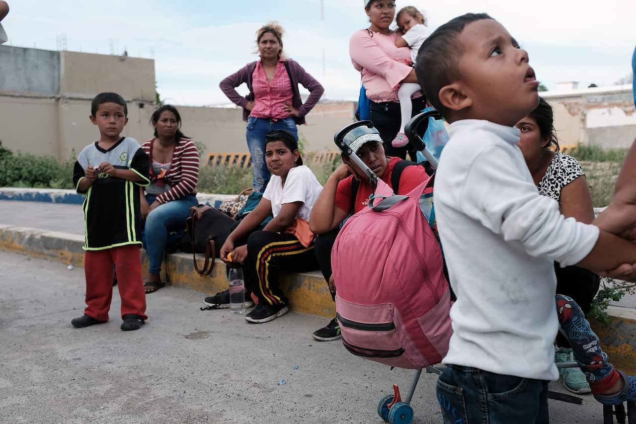Thousands Of Hondurans In Migrant Caravan Continue March Through Mexico.