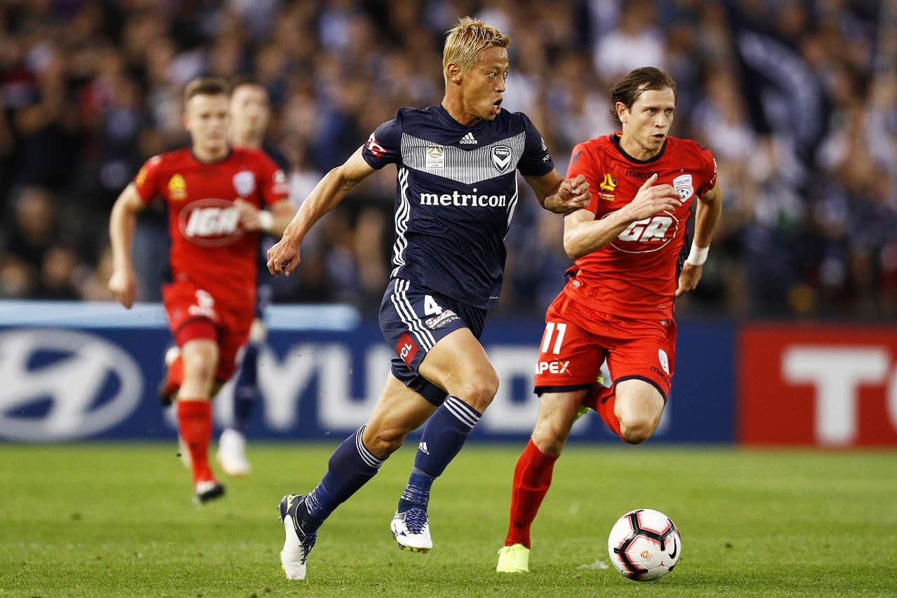 Keisuke Honda plays in the A-League.