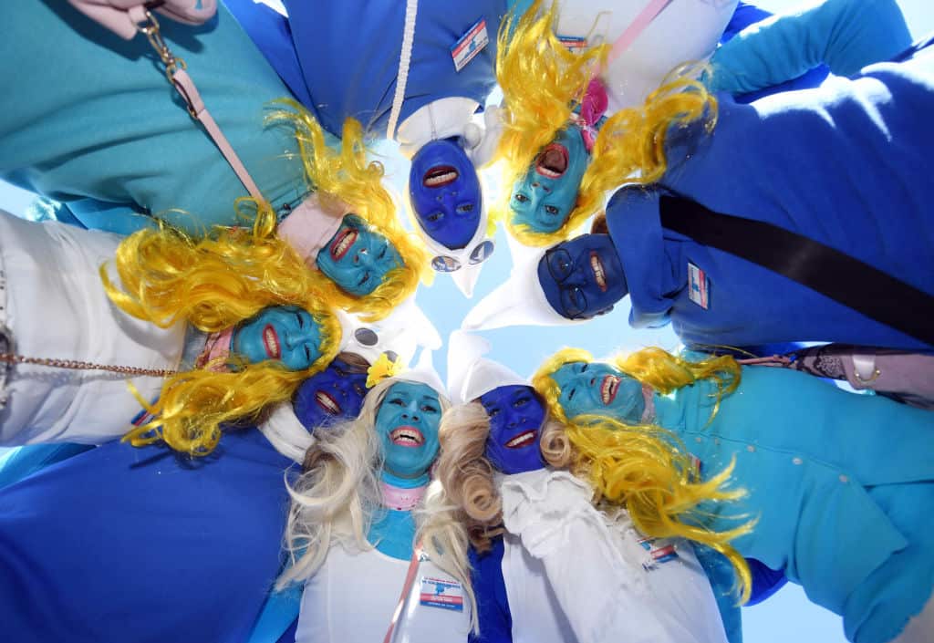 The Smurfs are popular around the world.