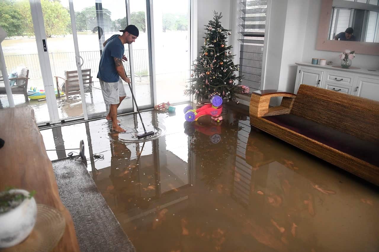 Some residents have started to clean up.