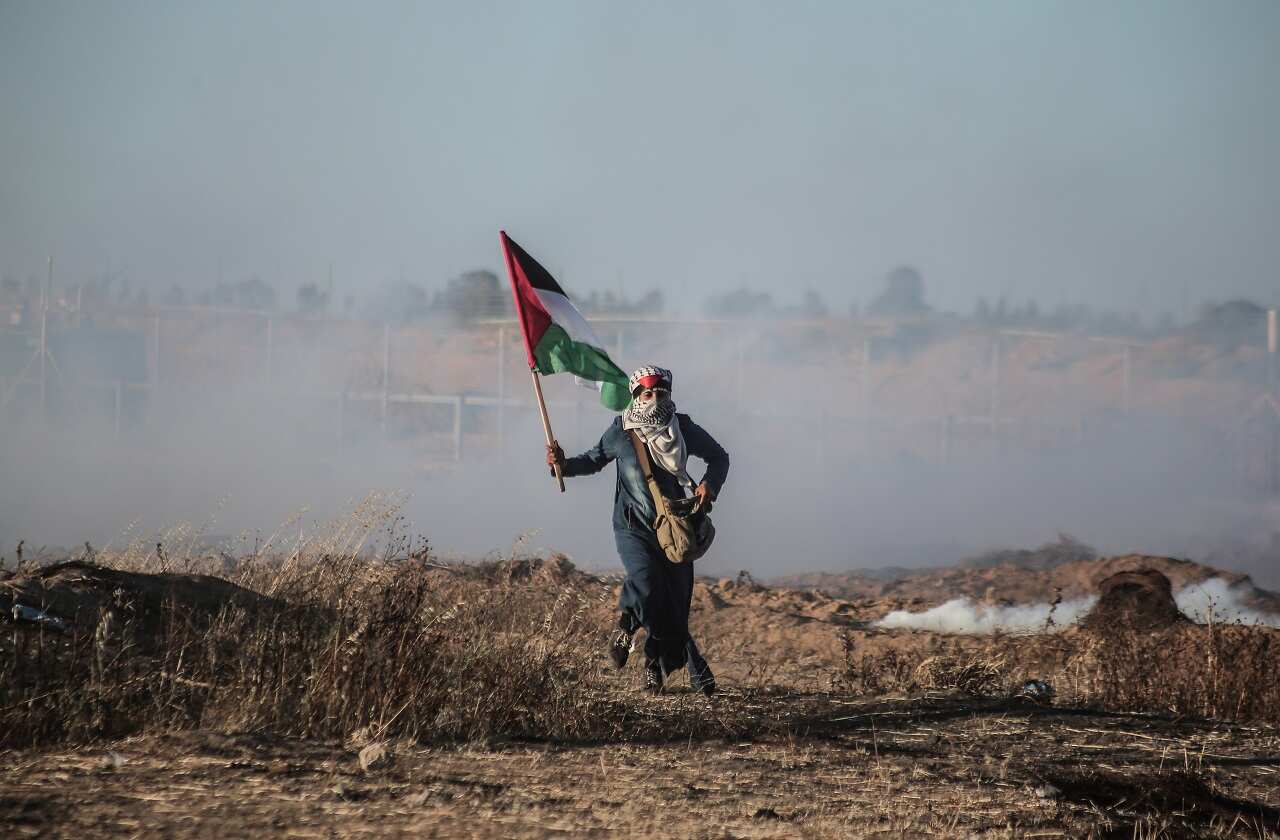 Clashes on the Gaza border on Friday.