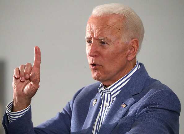 Joe Biden during a campaign stop