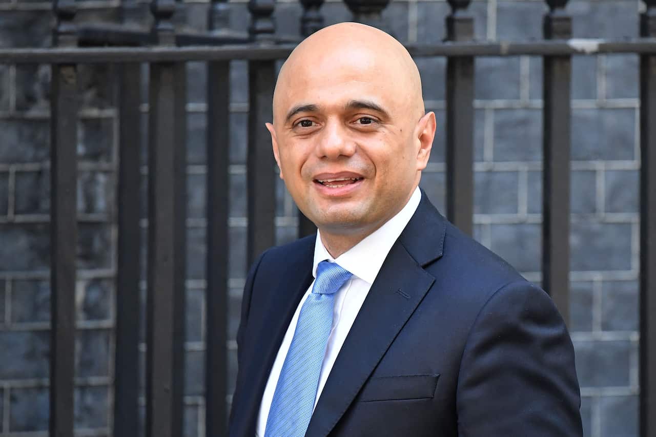 Chancellor of the Exchequer Sajid Javid.
