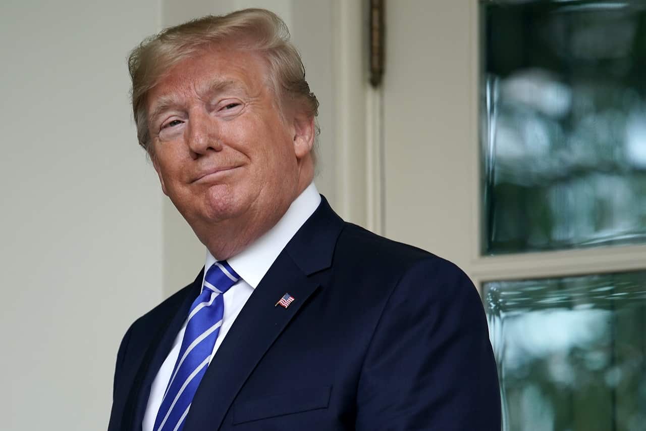 President Donald Trump at the White House.