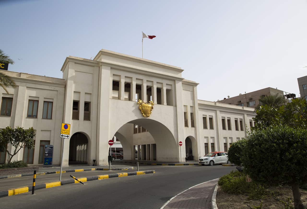 Empty Bab Al-Bahrain and its surroundings are seen as part of coronavirus response measures in Manama, Bahrain.