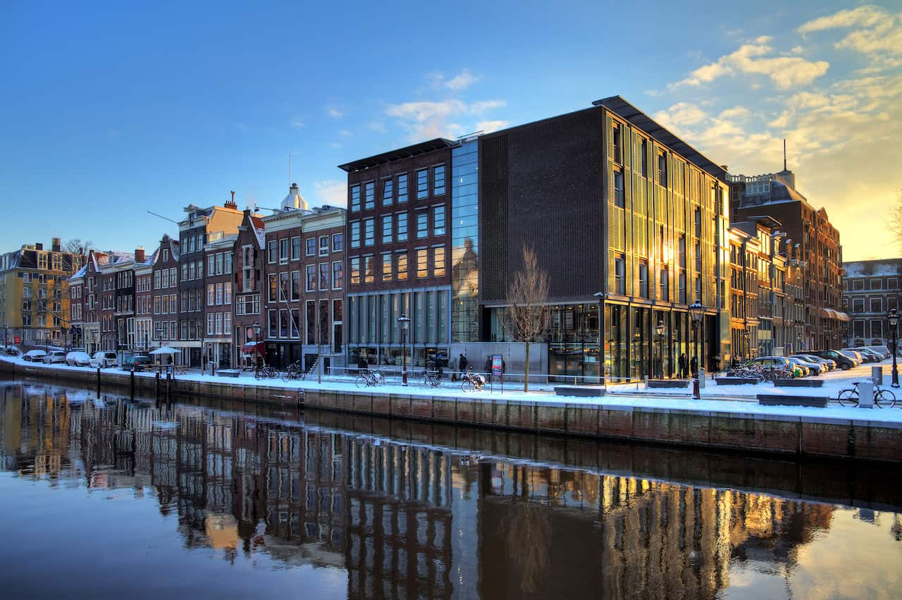 Anne Frank house and holocaust museum in Amsterdam.