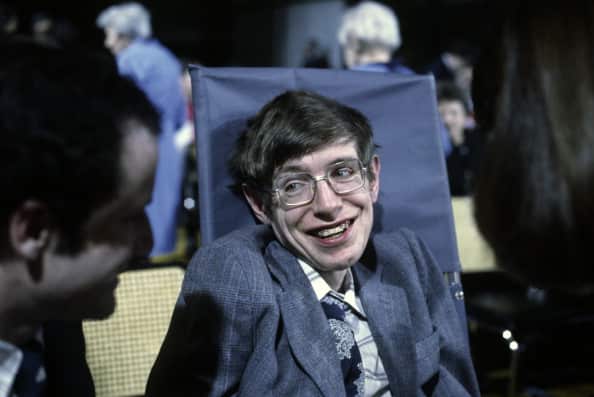 Stephen Hawking in Princeton, New Jersey. October 1979