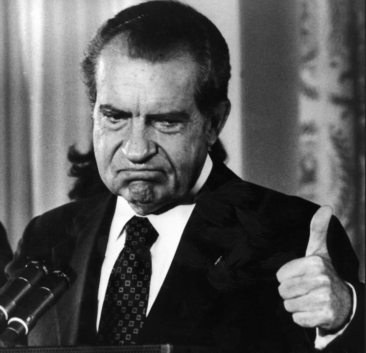 Richard Nixon in the White House.