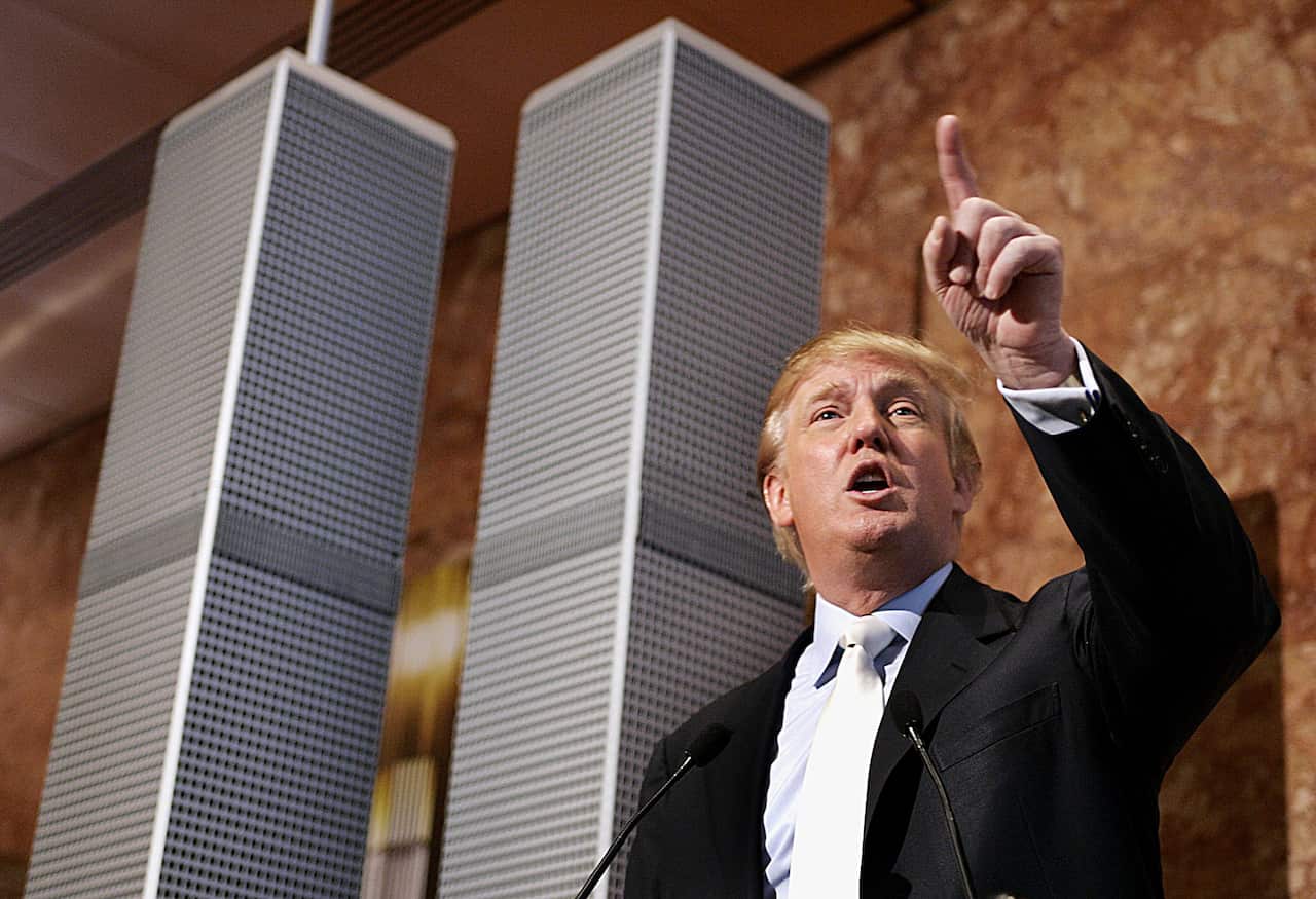 In 2005 Trump proposed a "redesign" would be rebuilt on the original Twin Towers site, only stronger and a floor higher than the previous buildings.