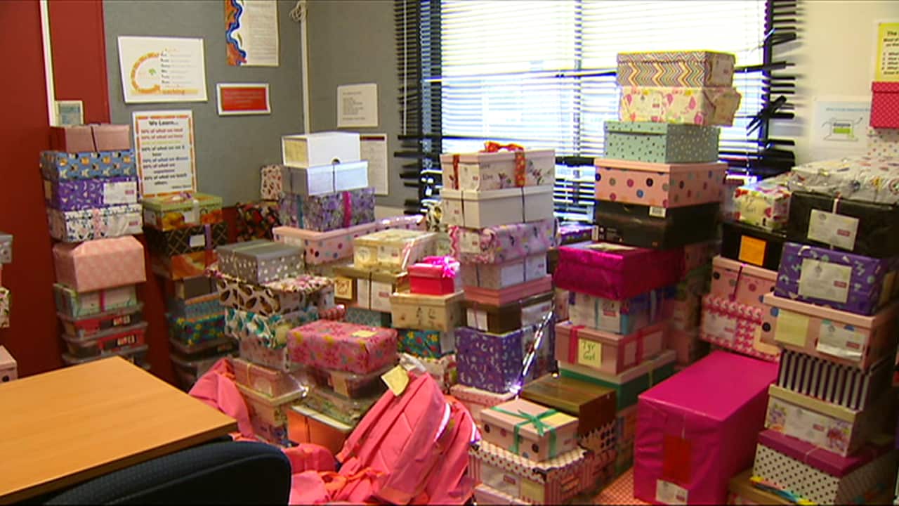 Boxes from Melbourne, Sydney and Brisbane will be shipped out to the Middle East by the end of next month