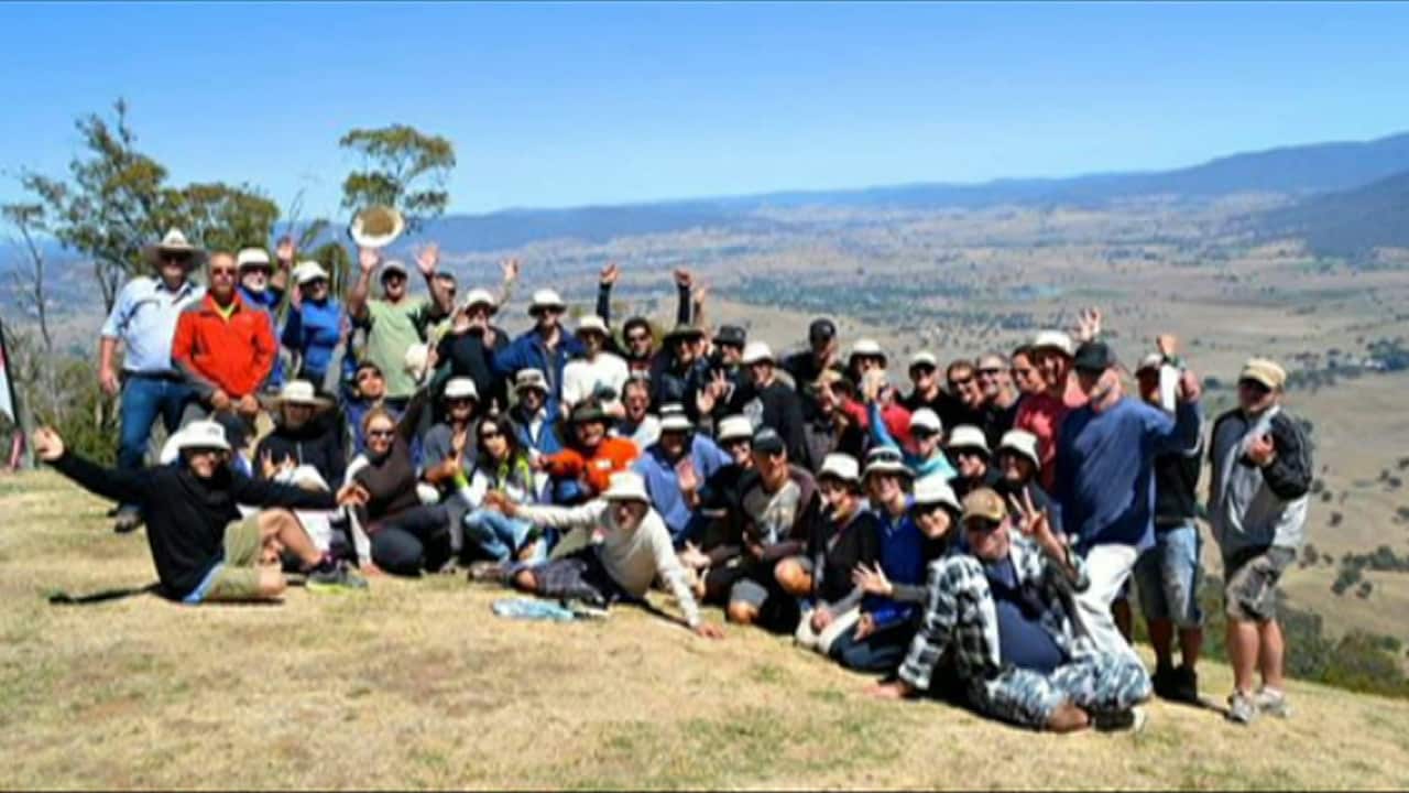 Members of the close-knit paragliding community.