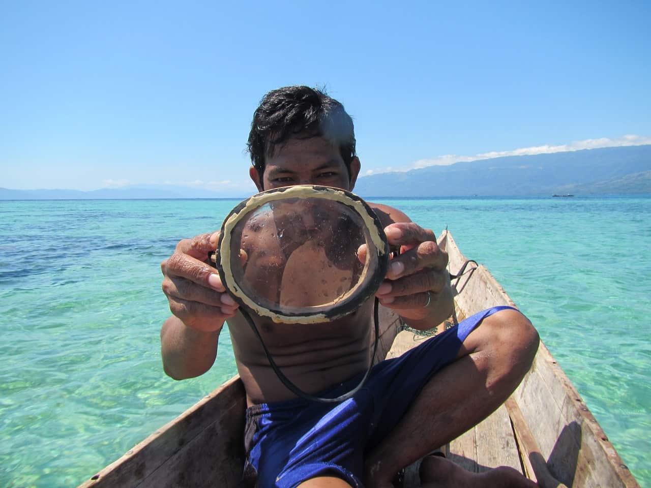      A Bajau diver.                          