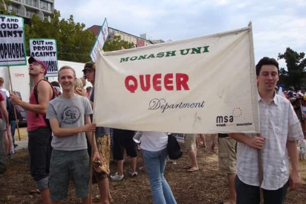 Greig Friday also volunteered with the Victorian Aids Council and was involved with the Monash Student Association and the Gay and Lesbian Engineers at the University. (Supplied)