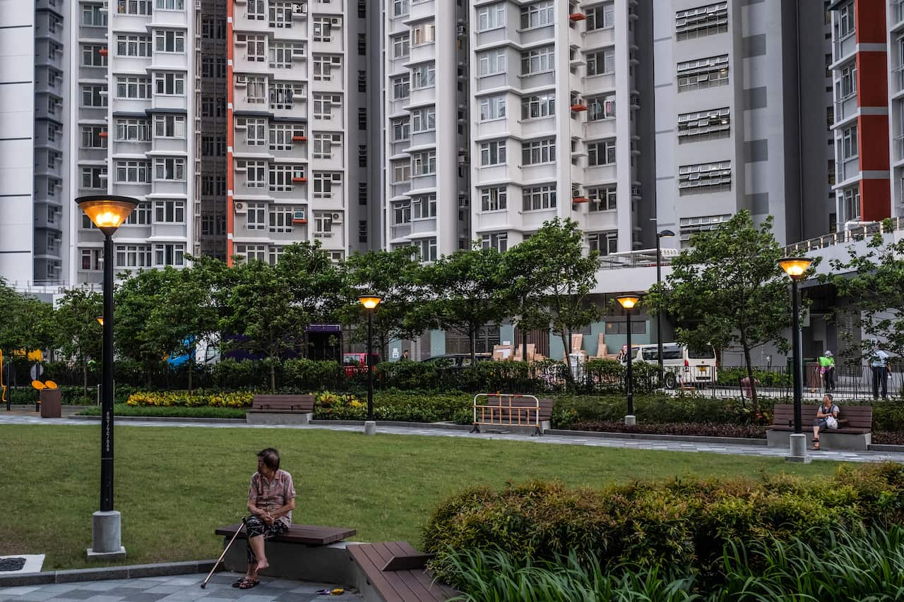 A government-run affordable-housing development in Hong Kongs Cheung Sha Wan district on July 12, 2019. (Lam Yik Fei/The New York Times)