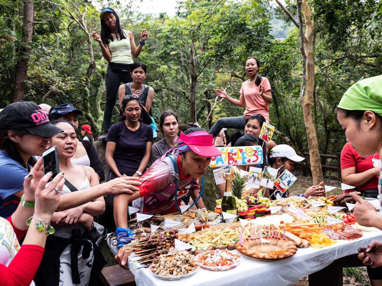 Jaybie Pagirigan, a Filipina domestic worker, with a 3-year-old she takes care of, in Hong Kong.