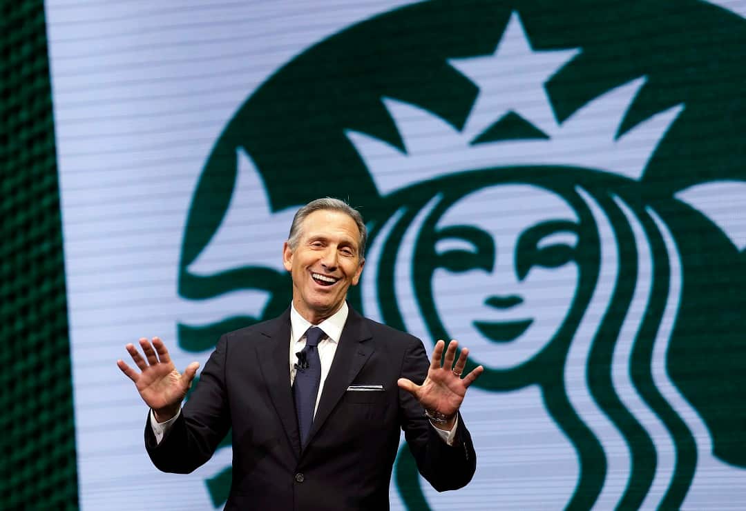 Starbucks CEO Howard Schultz says "we're living at a most fragile time". 