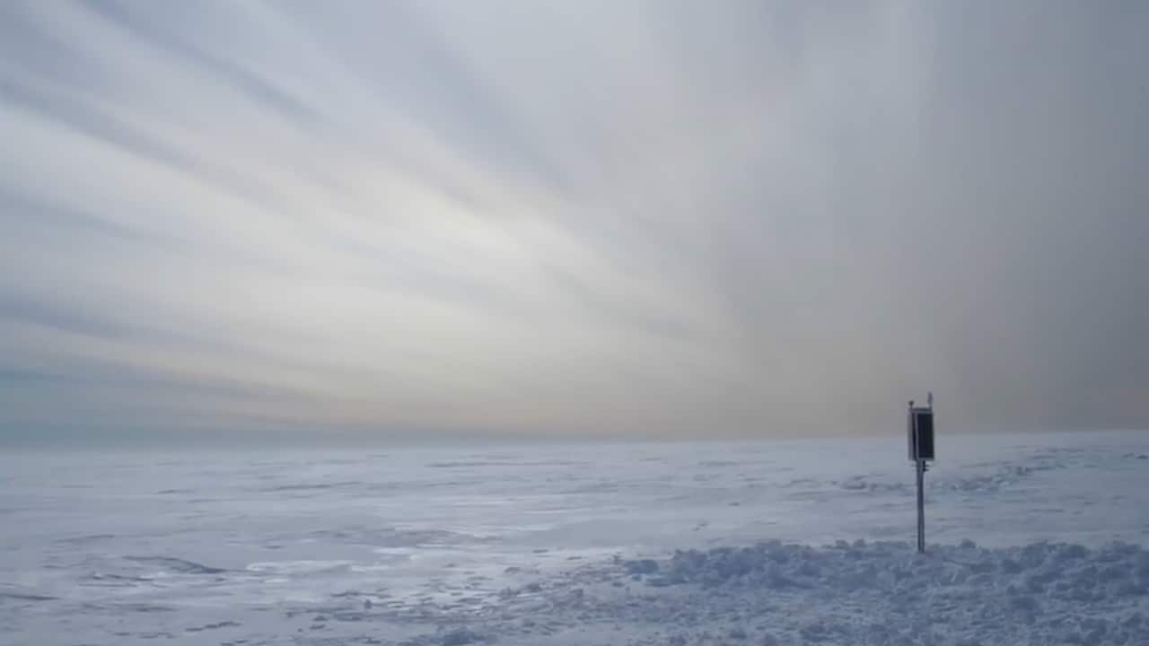 Mr Chaput and his team were using seismic sensors to learn more about the structure and movements of the Ross Ice Shelf.