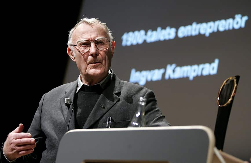 Ingvar Kamprad, founder of Swedish multinational furniture retailer IKEA, in Stockholm, Sweden, 25 November 2004 (reissued 28 January 2018). Kamprad has died at age of 91. EPA/Anders Wiklund / TT SWEDEN OUT SWEDEN OUT