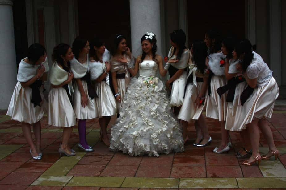 The dangers of being a bridesmaid in China mean some brides now hire  professionals