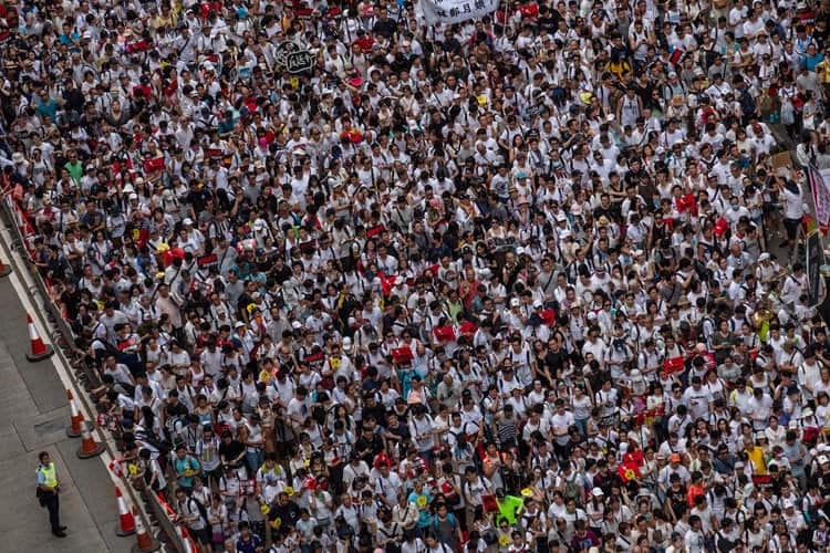 Protesters have called for the Hong Kong government to listen to their concerns about the extradition laws.
