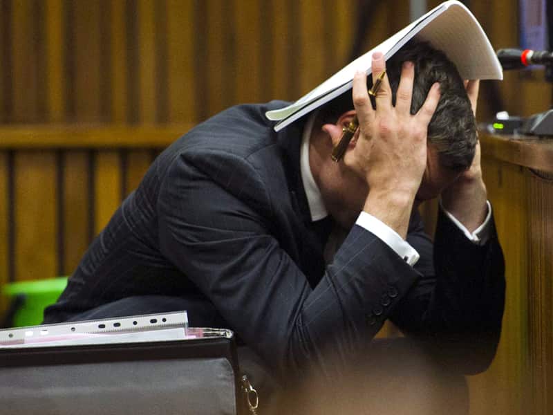 Oscar Pistorius at the North Gauteng High Court in Pretoria