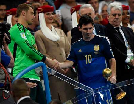 Messi wins Golden Ball, Rodriguez top scorer