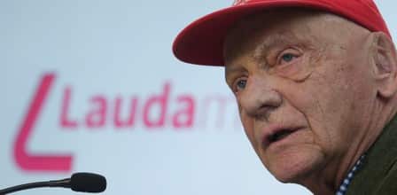 Lauda's head was badly burned in a fiery crash at the German Grand Prix in 1976. The injuries led to him wearing his trademark red cap.