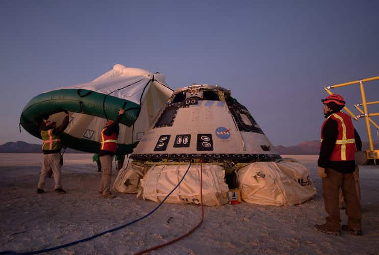 Boeing Co's new astronaut capsule failed after liftoff to climb high enough in orbit to reach the International Space Station.