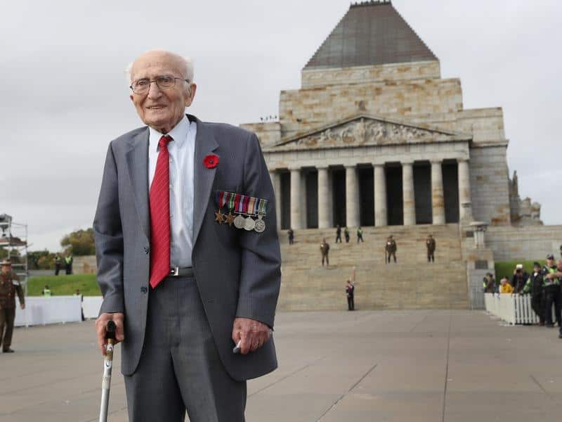 Second World War veteran Sam Krycer, 100.