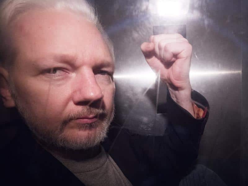 Julian Assange in the UK.
